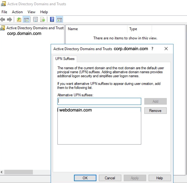 Active Directory Domains and Trusts