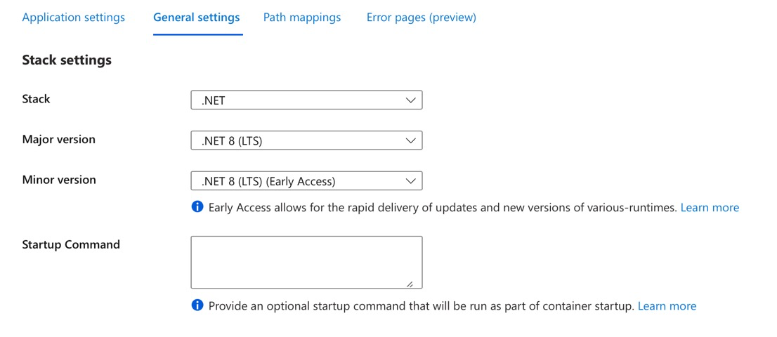 App Service Configuration